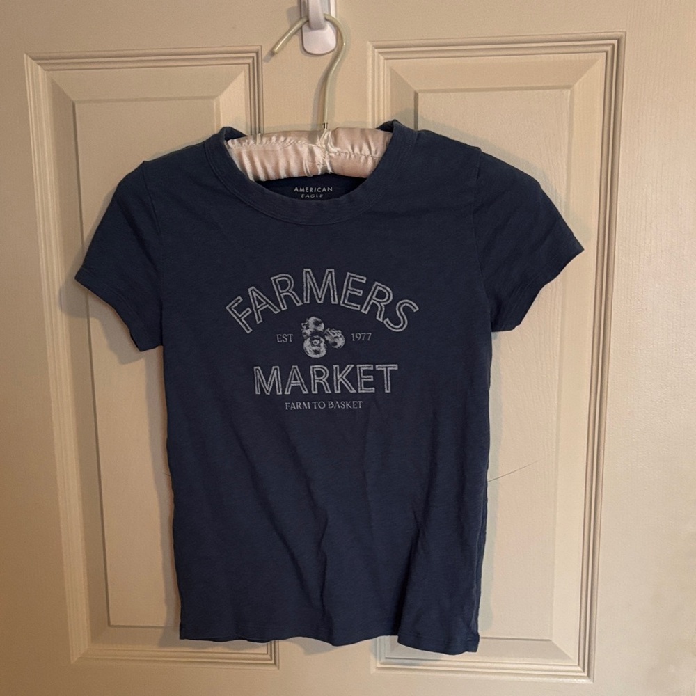 American Eagle Blue Farmers Market T-Shirt
